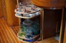 Solar Planet 51 Beneteau Idylle 15,5: Bar Cabinet on starboardside. View to bow